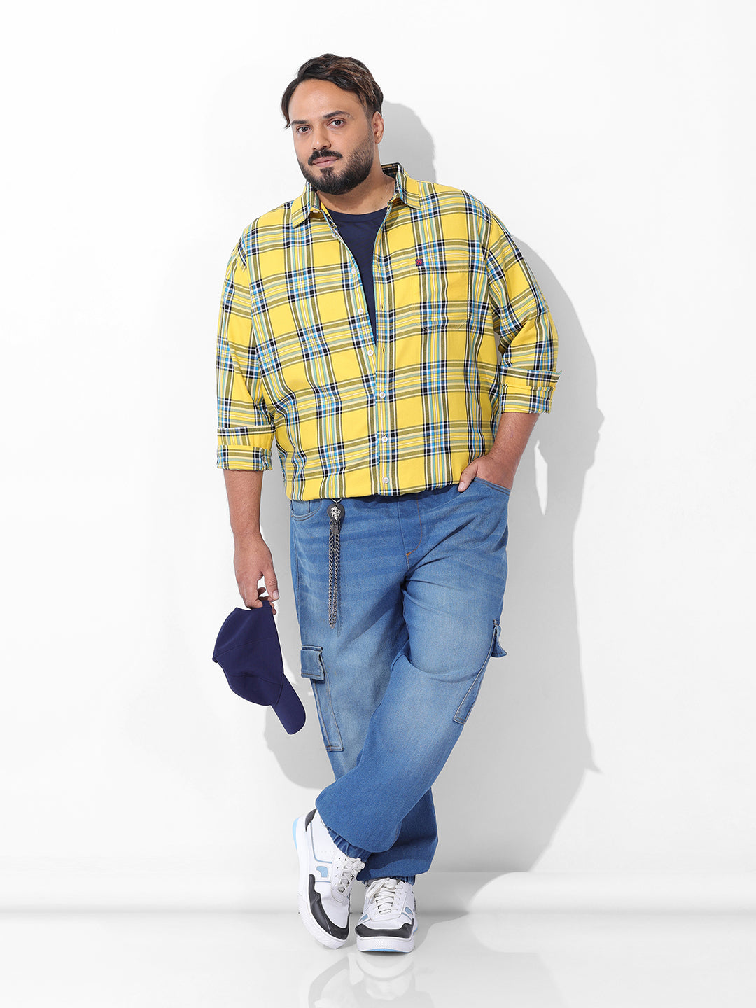 Men's Blue Regular Fit Casual Jeans