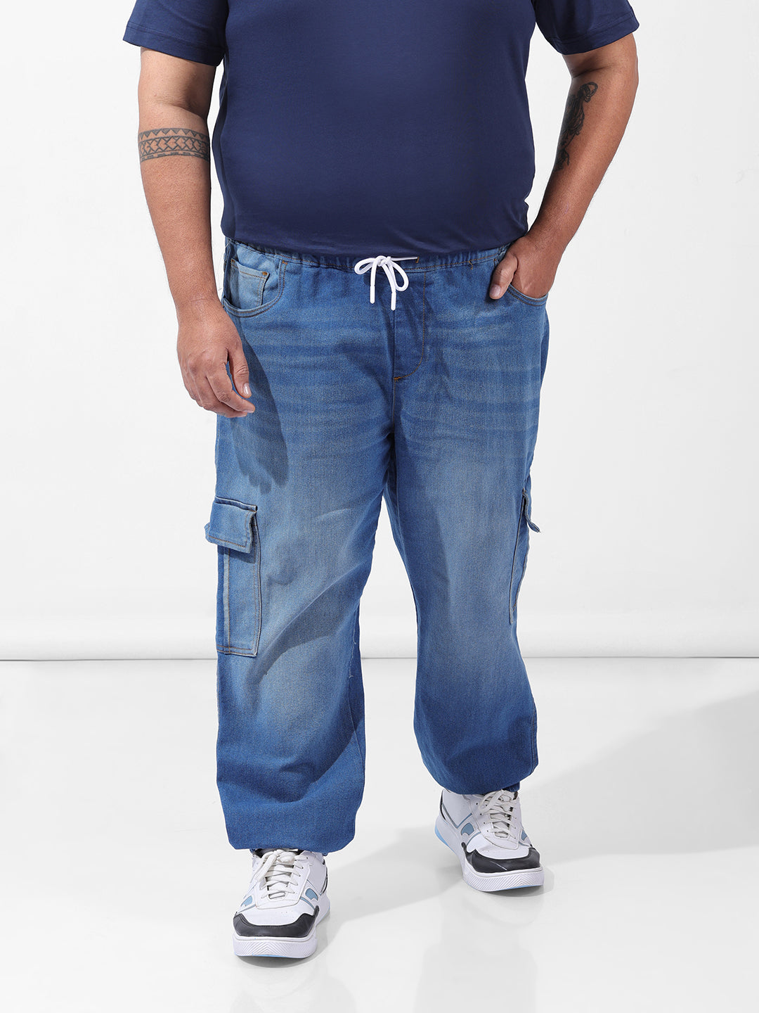 Men's Blue Regular Fit Casual Jeans