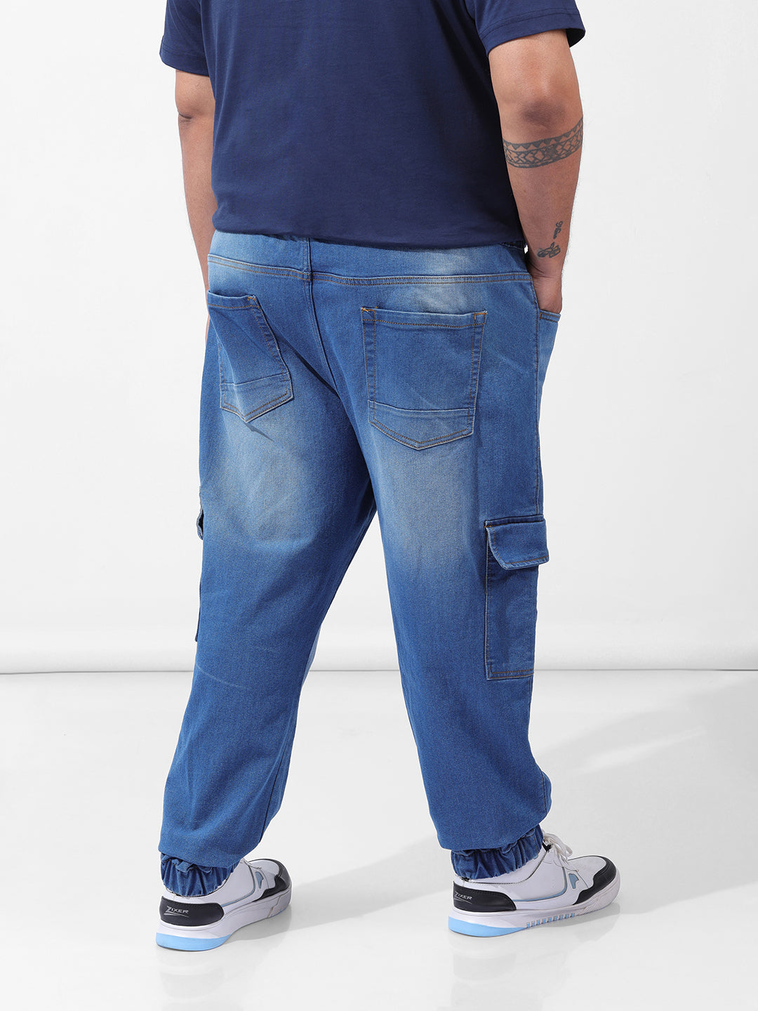 Men's Blue Regular Fit Casual Jeans