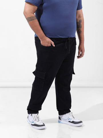 Men's Black Regular Fit Casual Jeans