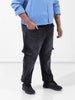 Men's Grey Regular Fit Casual Jeans