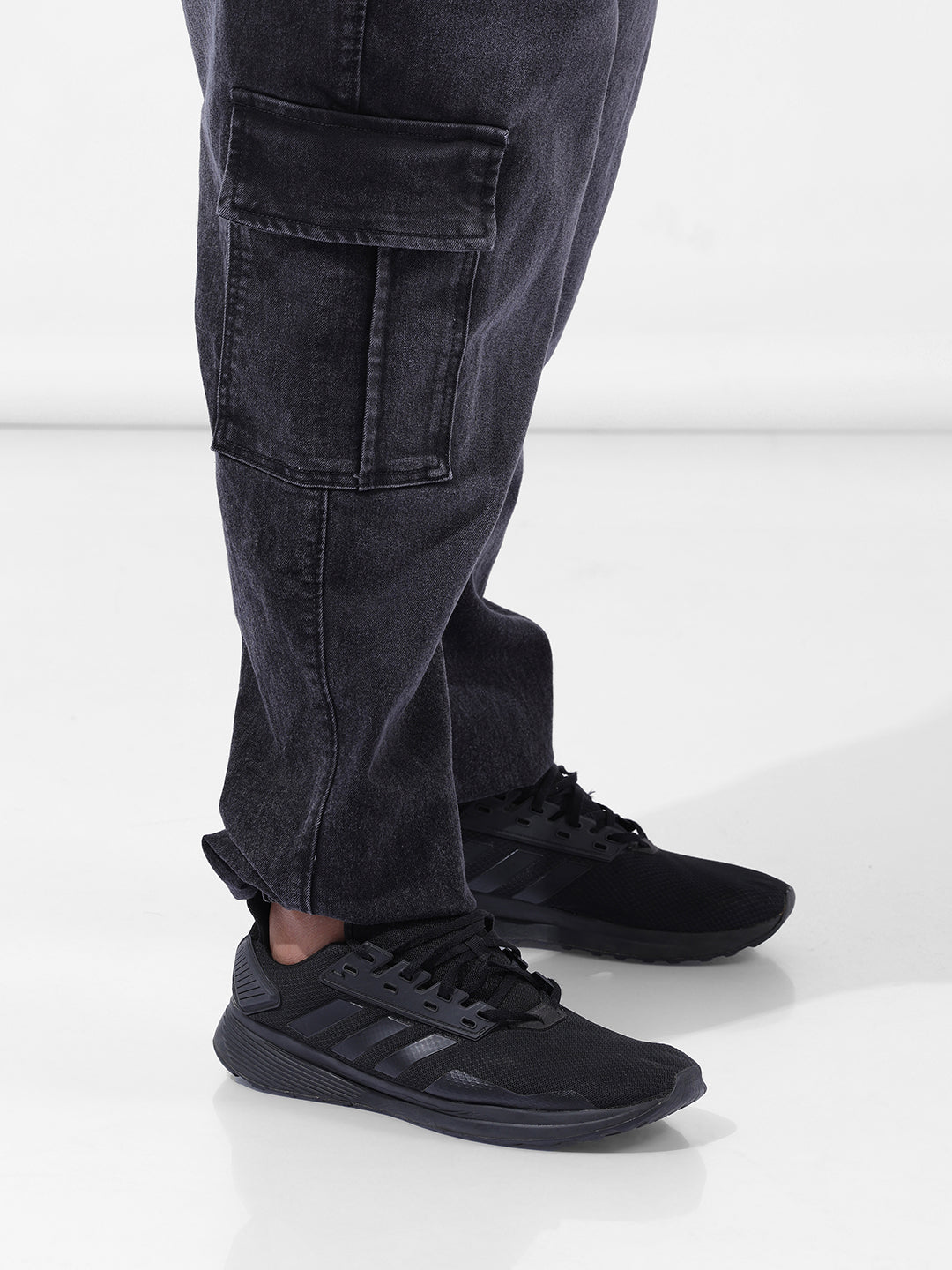 Men's Grey Regular Fit Casual Jeans