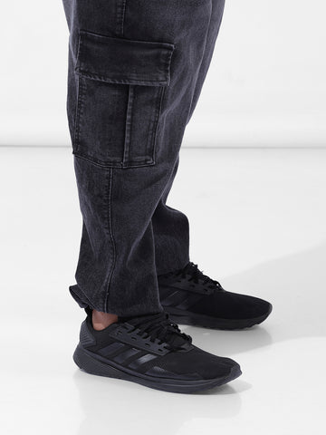 Men's Grey Regular Fit Casual Jeans