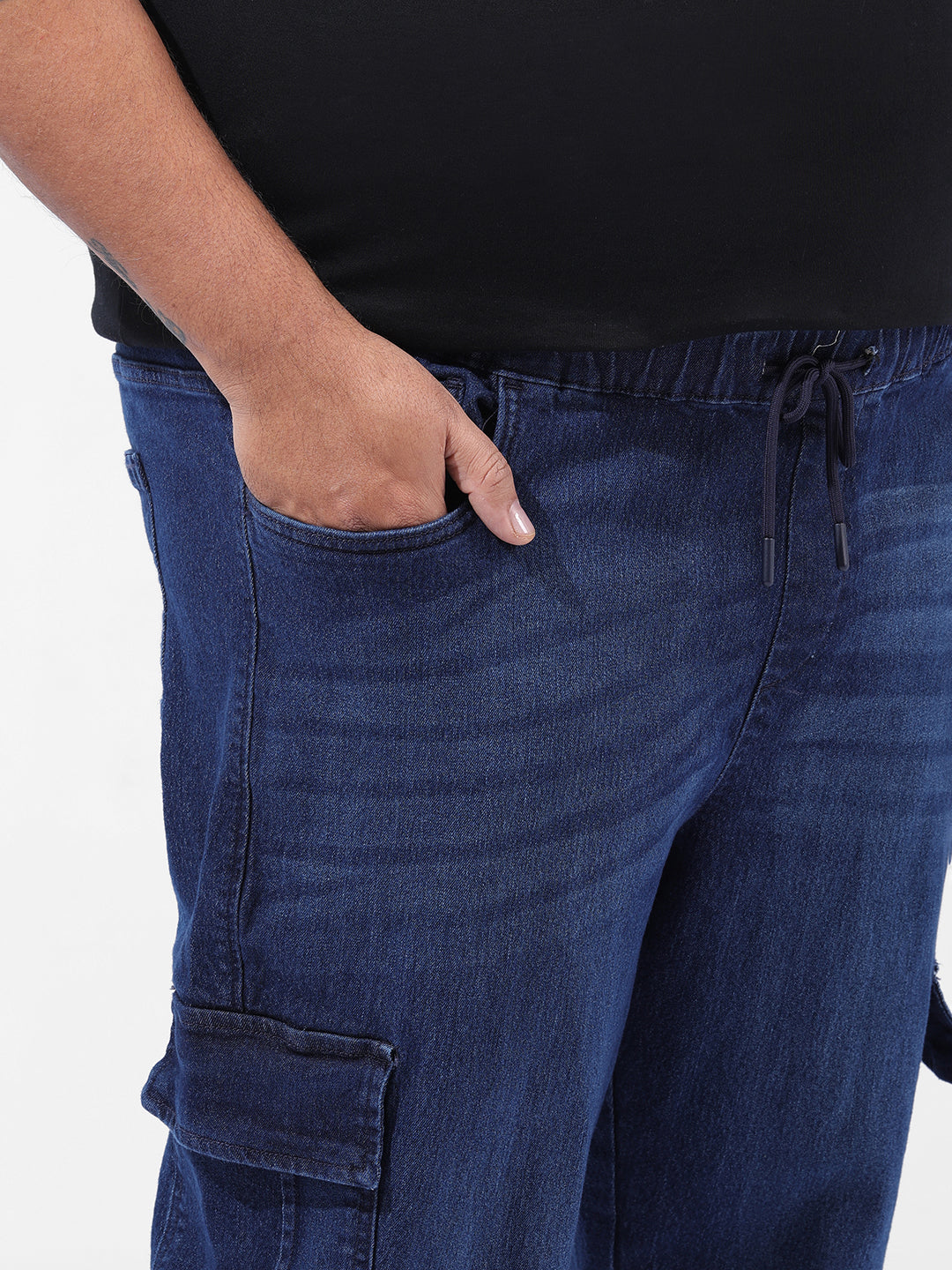 Men's Blue Regular Fit Casual Jeans