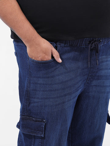 Men's Blue Regular Fit Casual Jeans