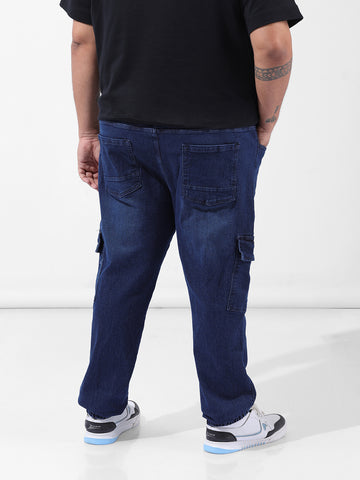 Men's Blue Regular Fit Casual Jeans