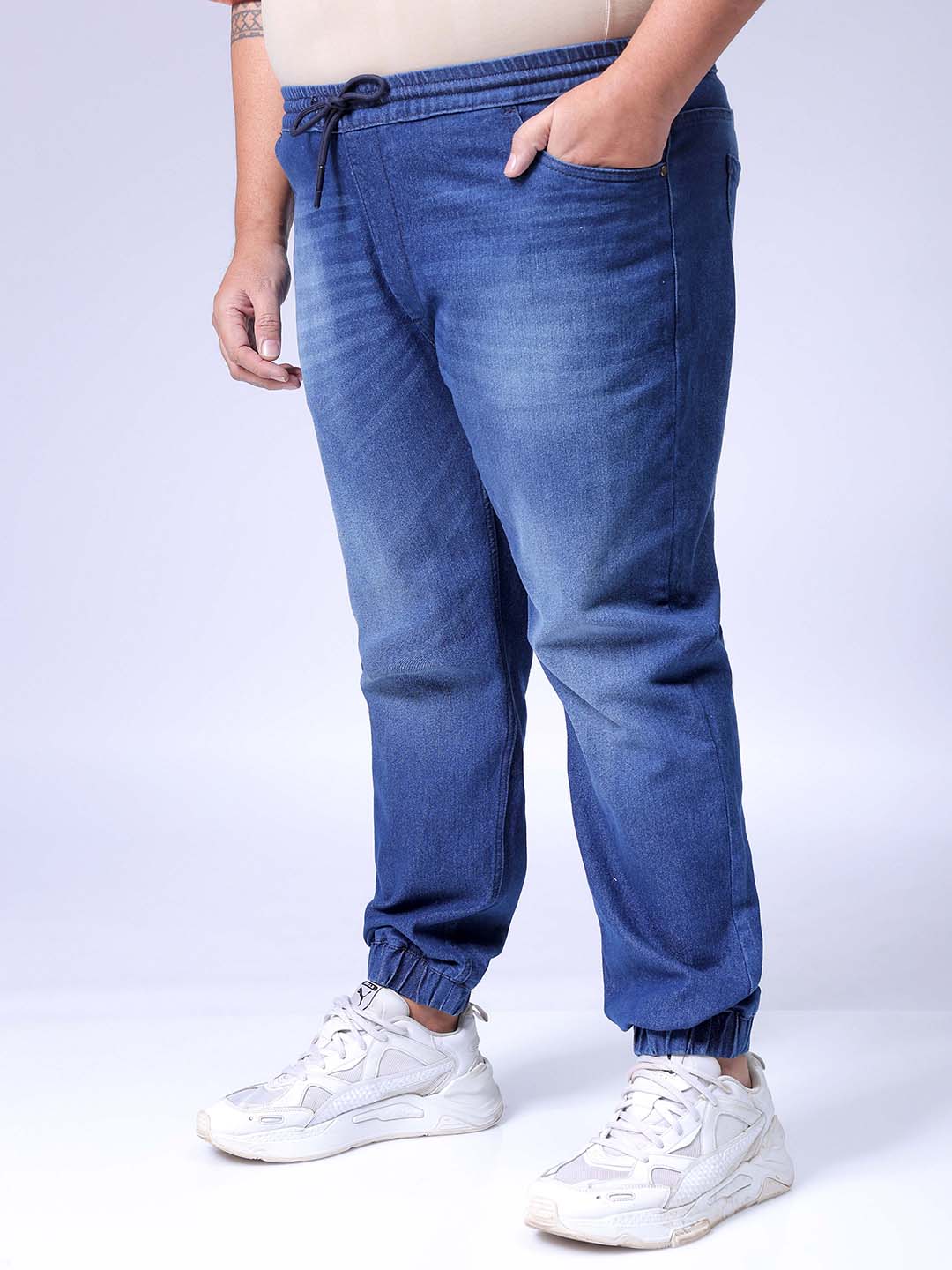 Men's Blue Slim Fit Casual Jeans