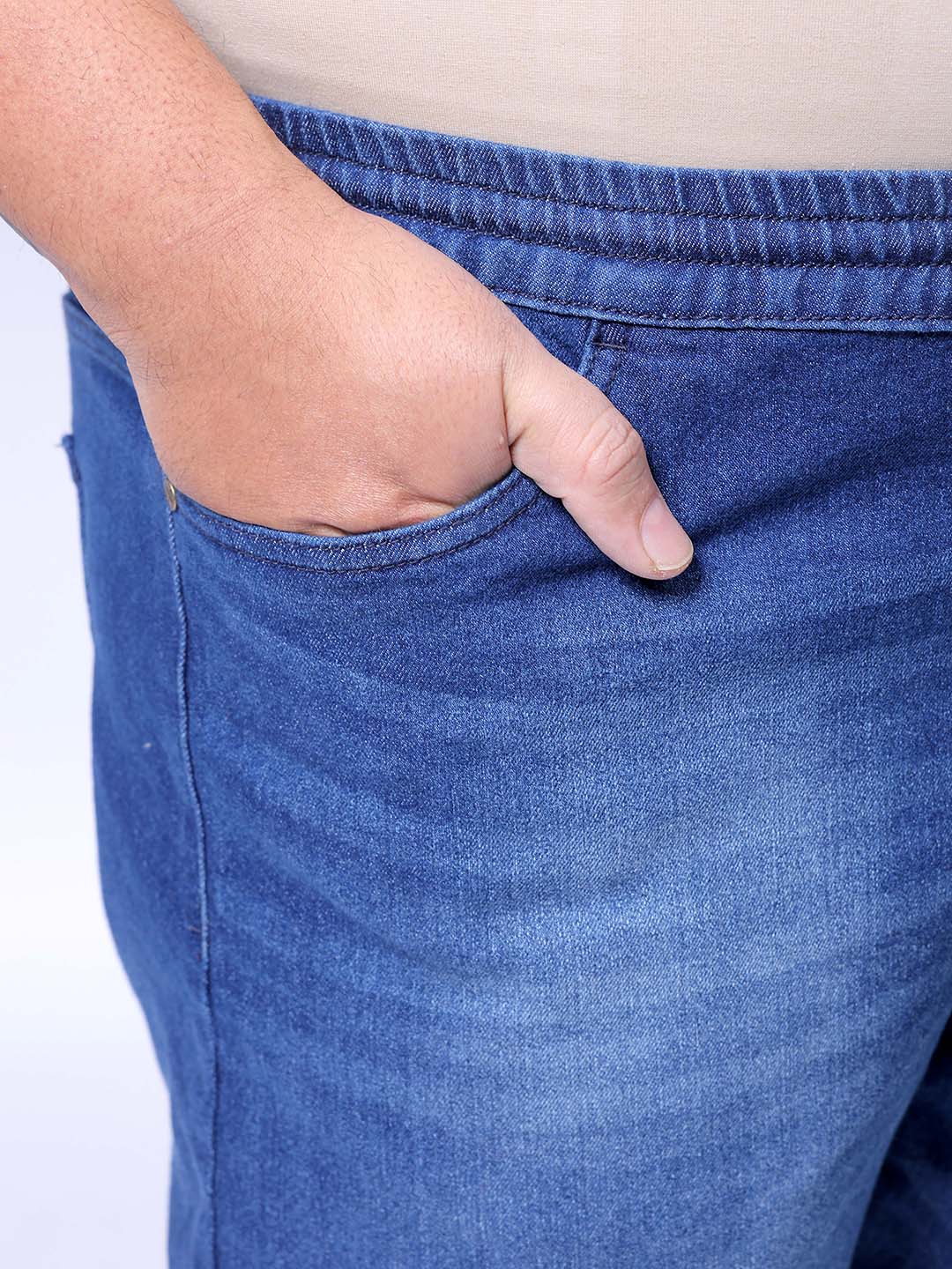 Men's Blue Slim Fit Casual Jeans