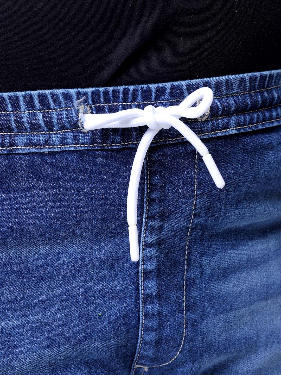 Men's Blue Slim Fit Casual Jeans