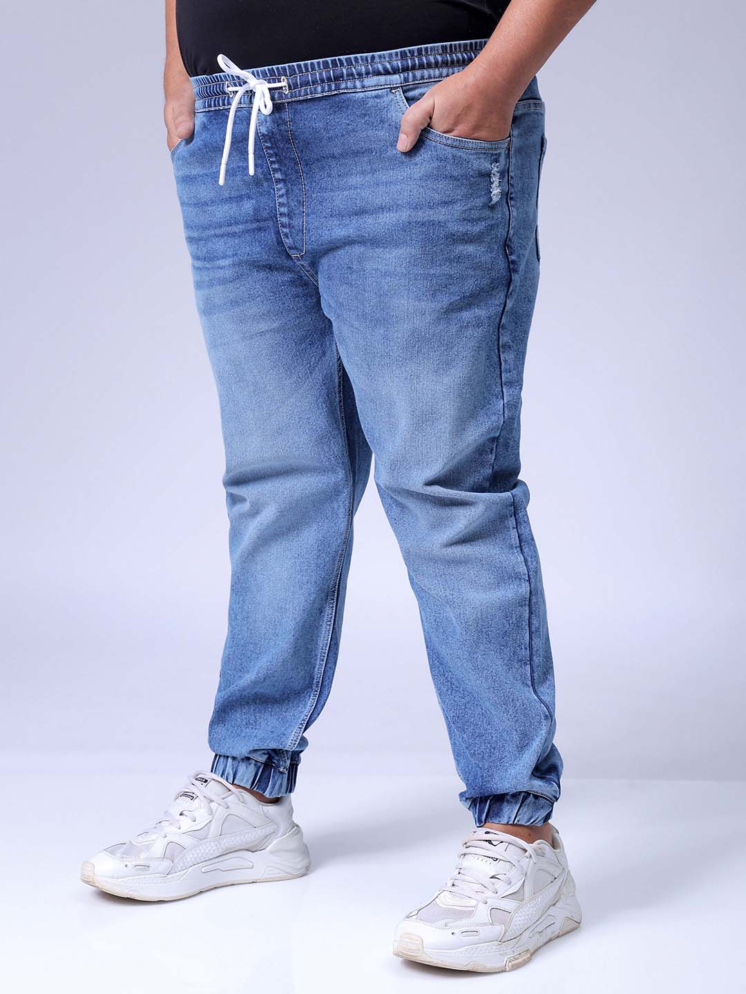 Men's Blue Slim Fit Casual Jeans