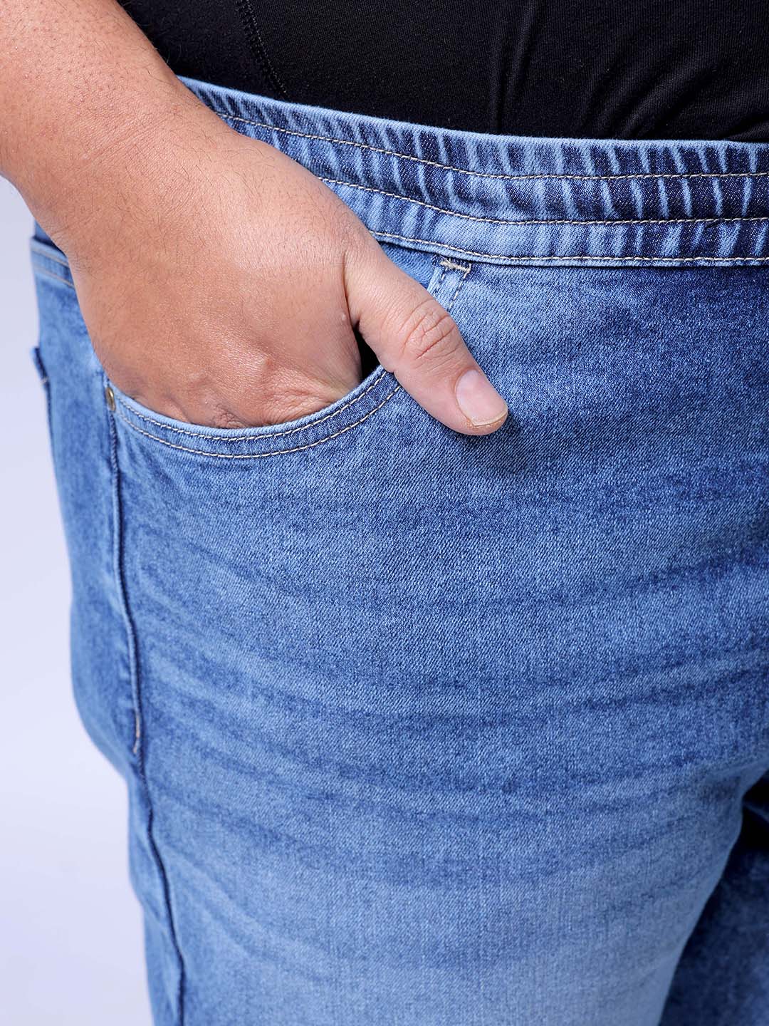 Men's Blue Slim Fit Casual Jeans