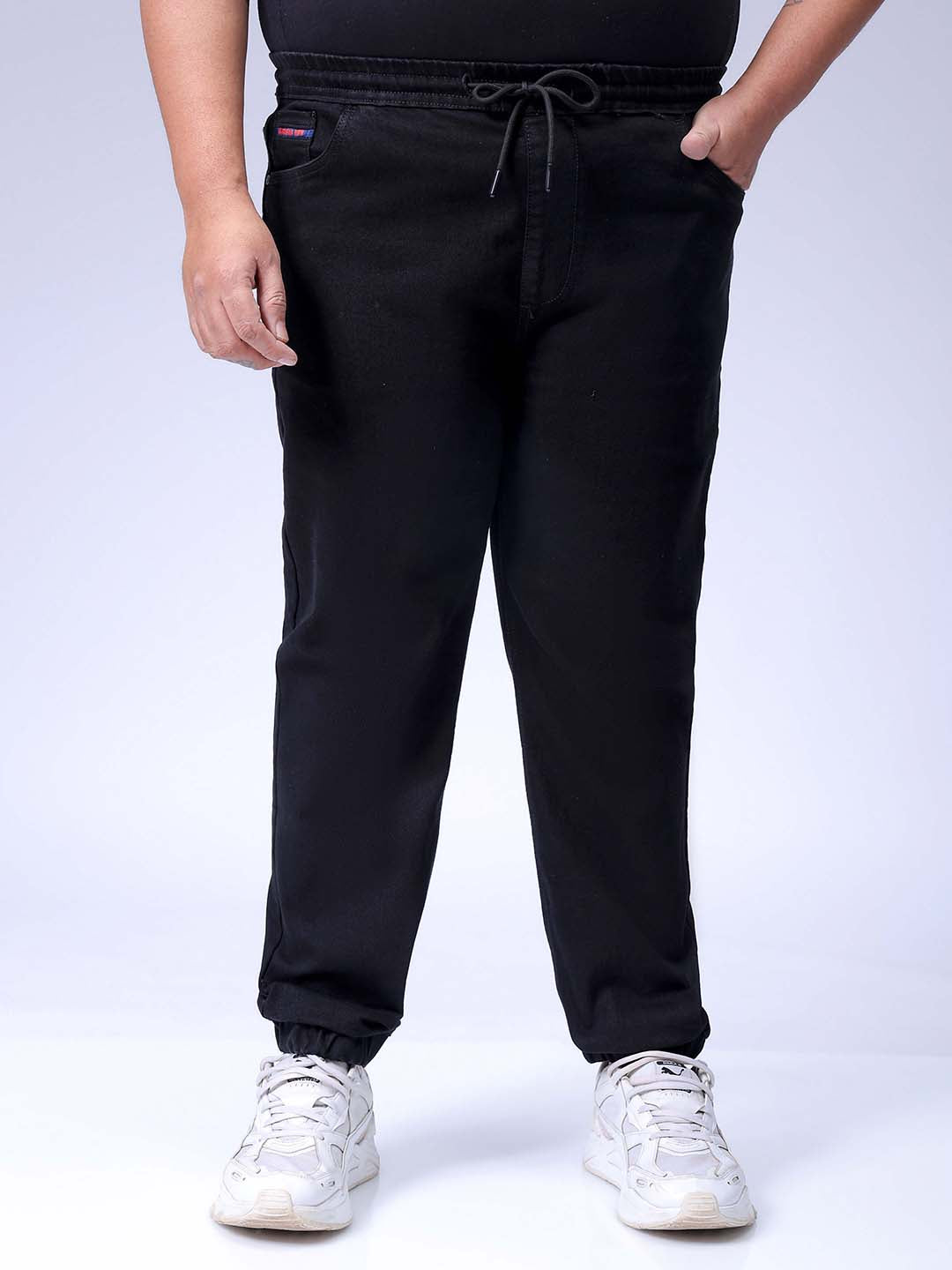 Men's Black Slim Fit Casual Jeans