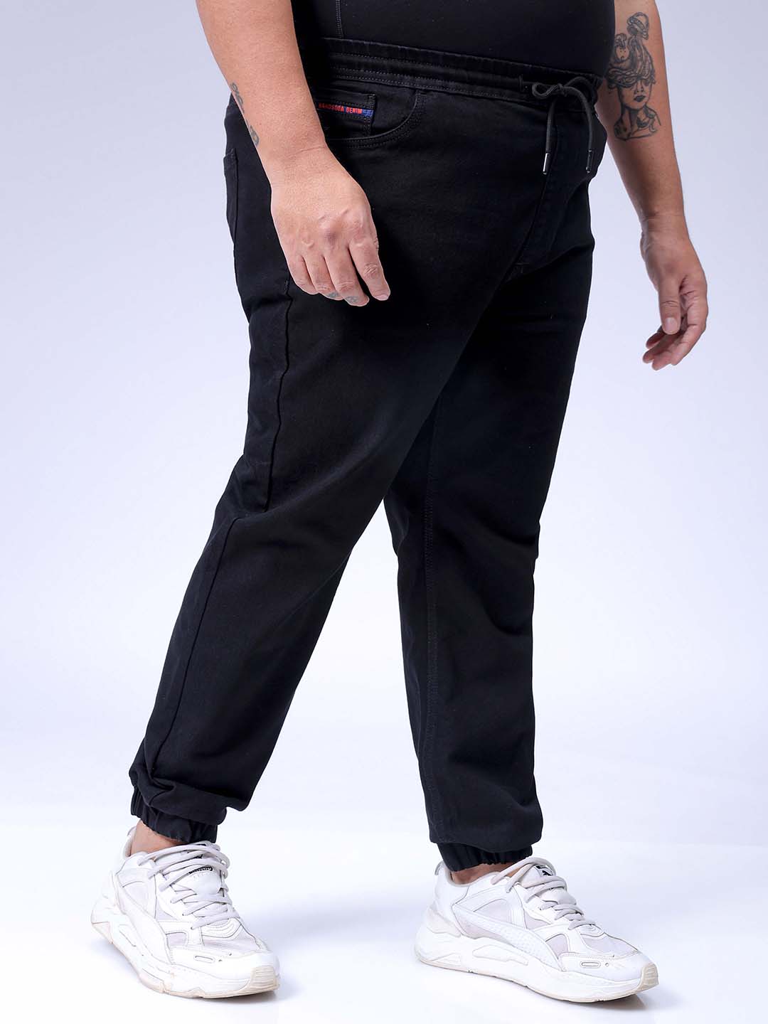 Men's Black Slim Fit Casual Jeans