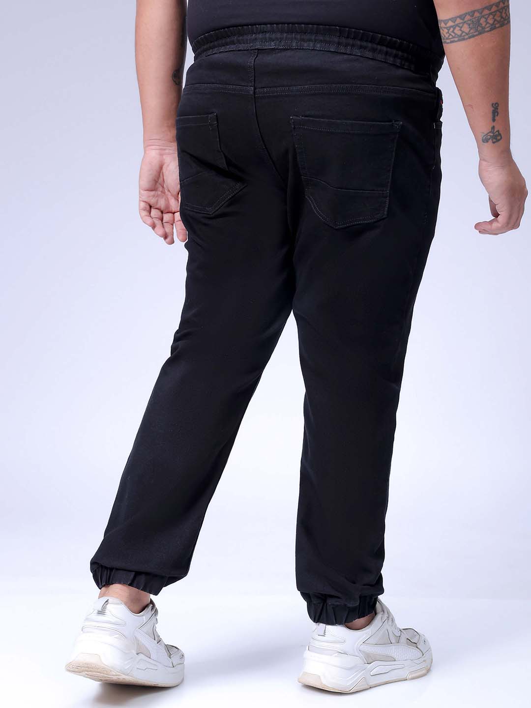Men's Black Slim Fit Casual Jeans