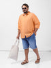 Men's Blue Regular Fit Casual Shorts
