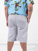 Men's Grey Regular Fit Casual Shorts