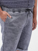 Men's Grey Regular Fit Casual Shorts