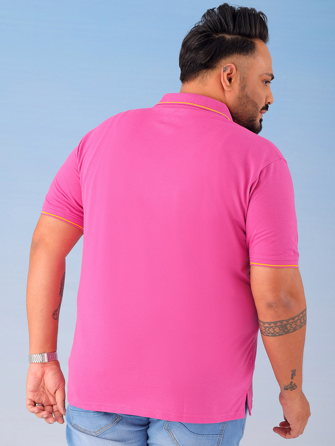 Shop Men's Solid Plus Size T-Shirt Online.