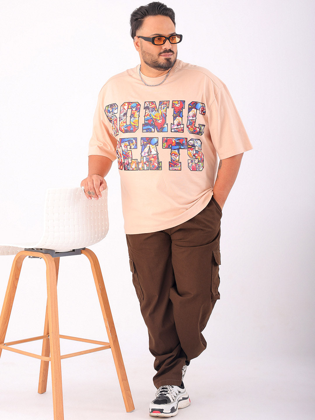 Shop Men's Printed Plus Size T-Shirt Online.