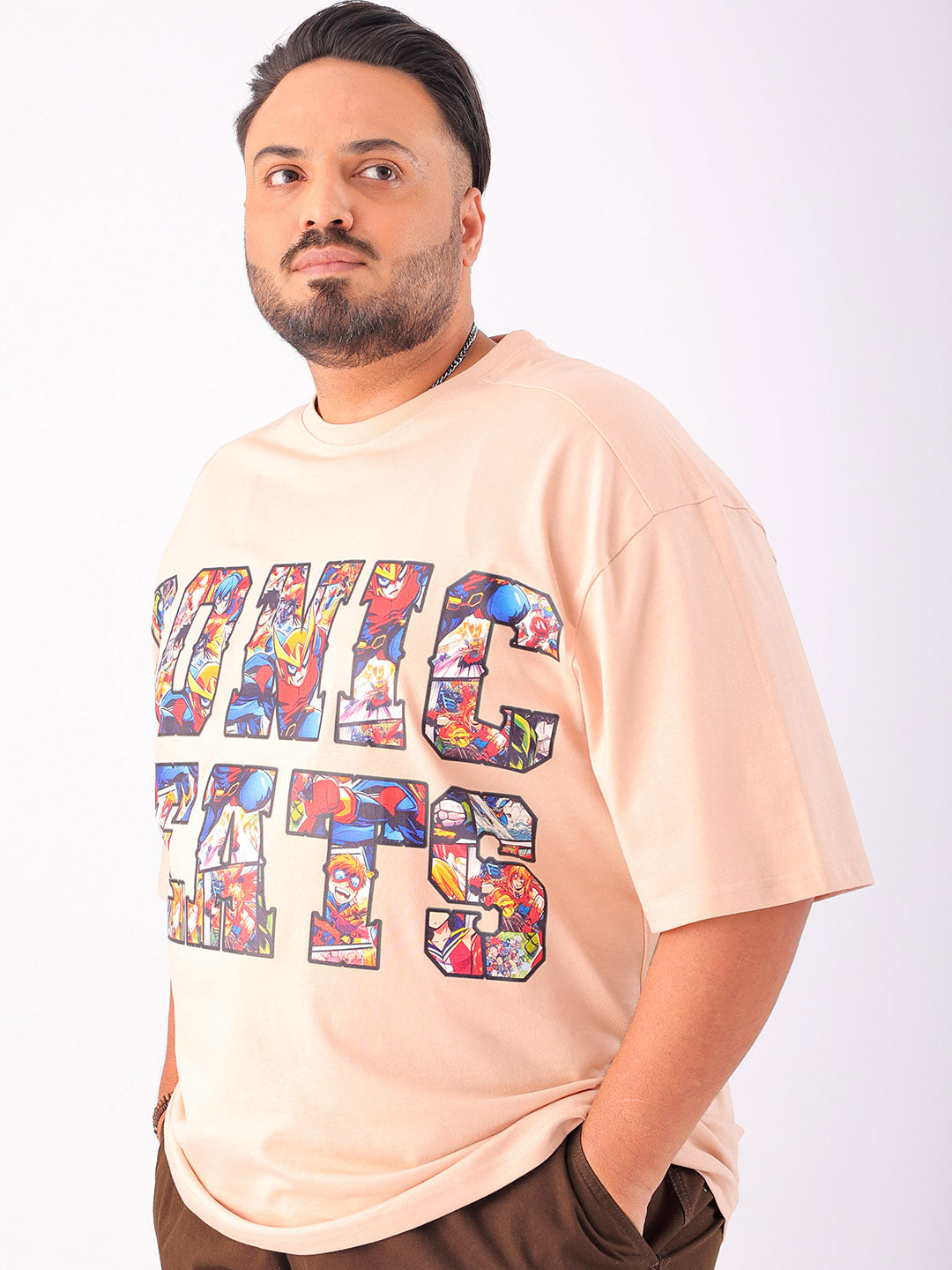 Shop Men's Printed Plus Size T-Shirt Online.