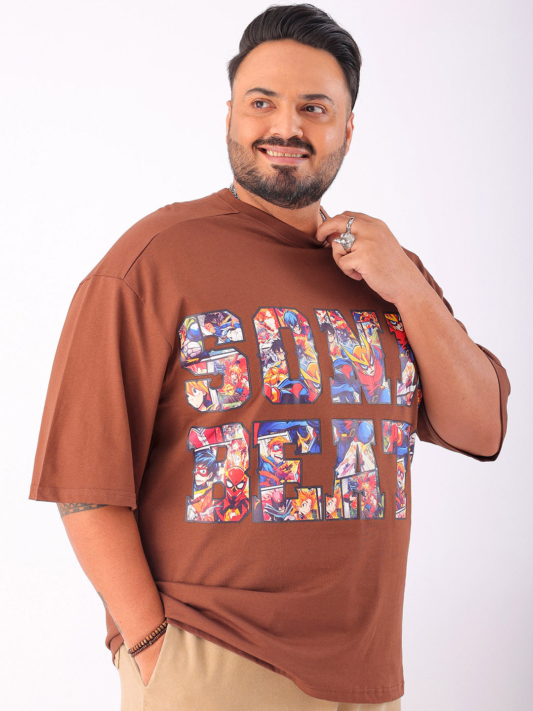 Shop Men's Printed Plus Size T-Shirt Online.