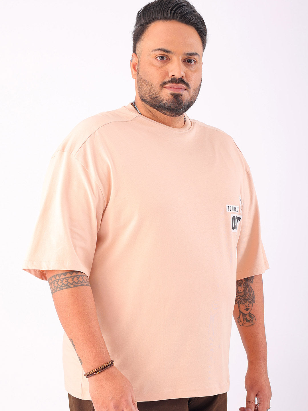 Shop Men's Back Printed Plus Size T-Shirt Online.