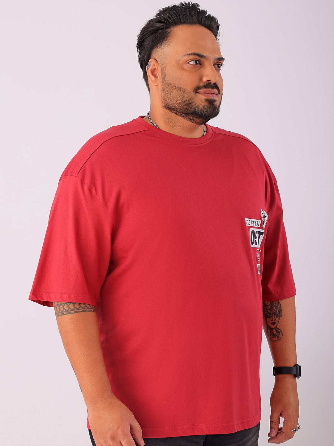 Shop Men's Back Printed Plus Size T-Shirt Online.