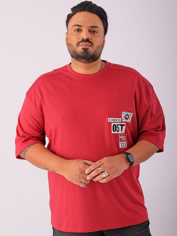 Shop Men's Back Printed Plus Size T-Shirt Online.