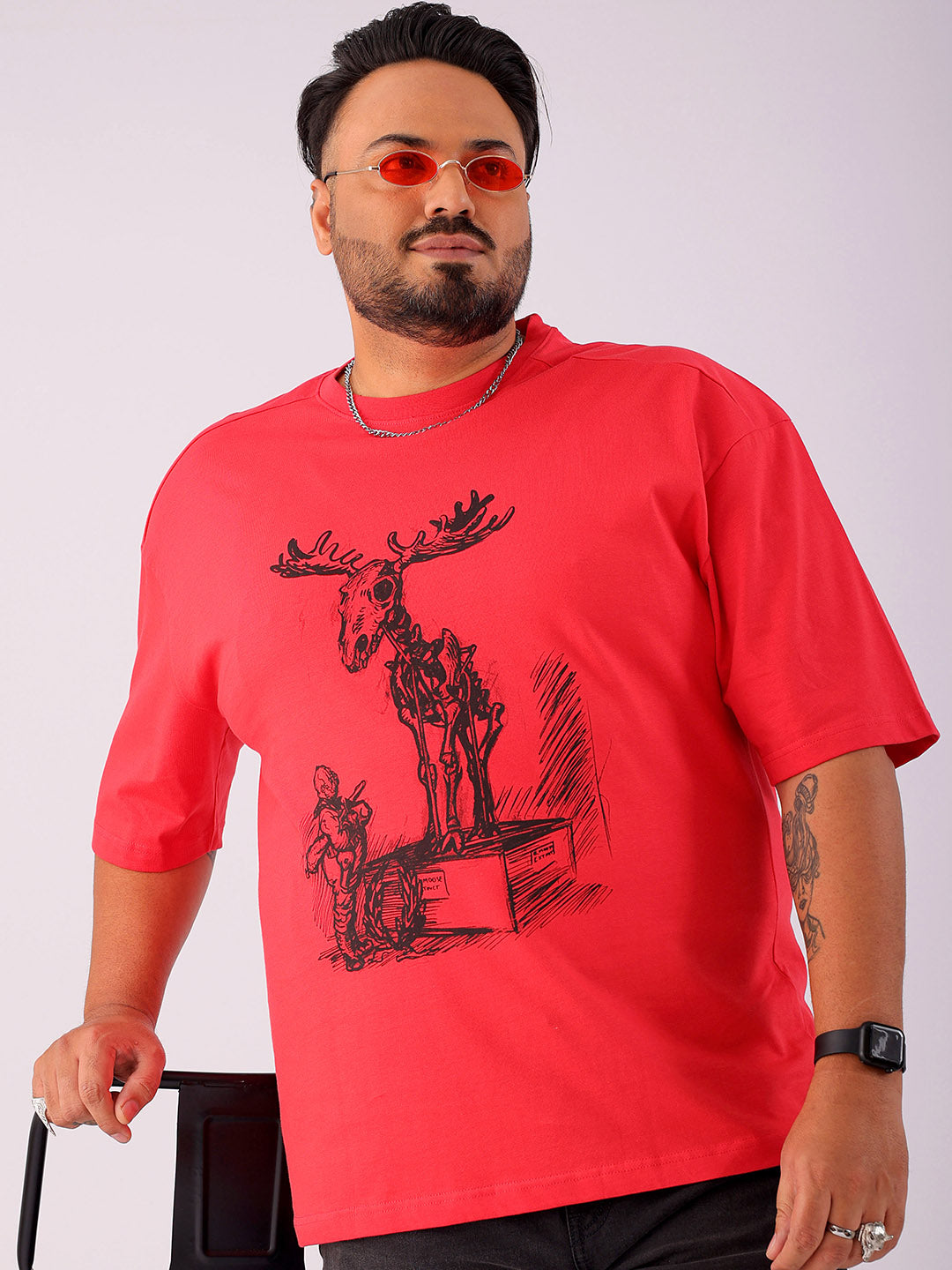 Shop Men's Printed Plus Size T-Shirt Online.