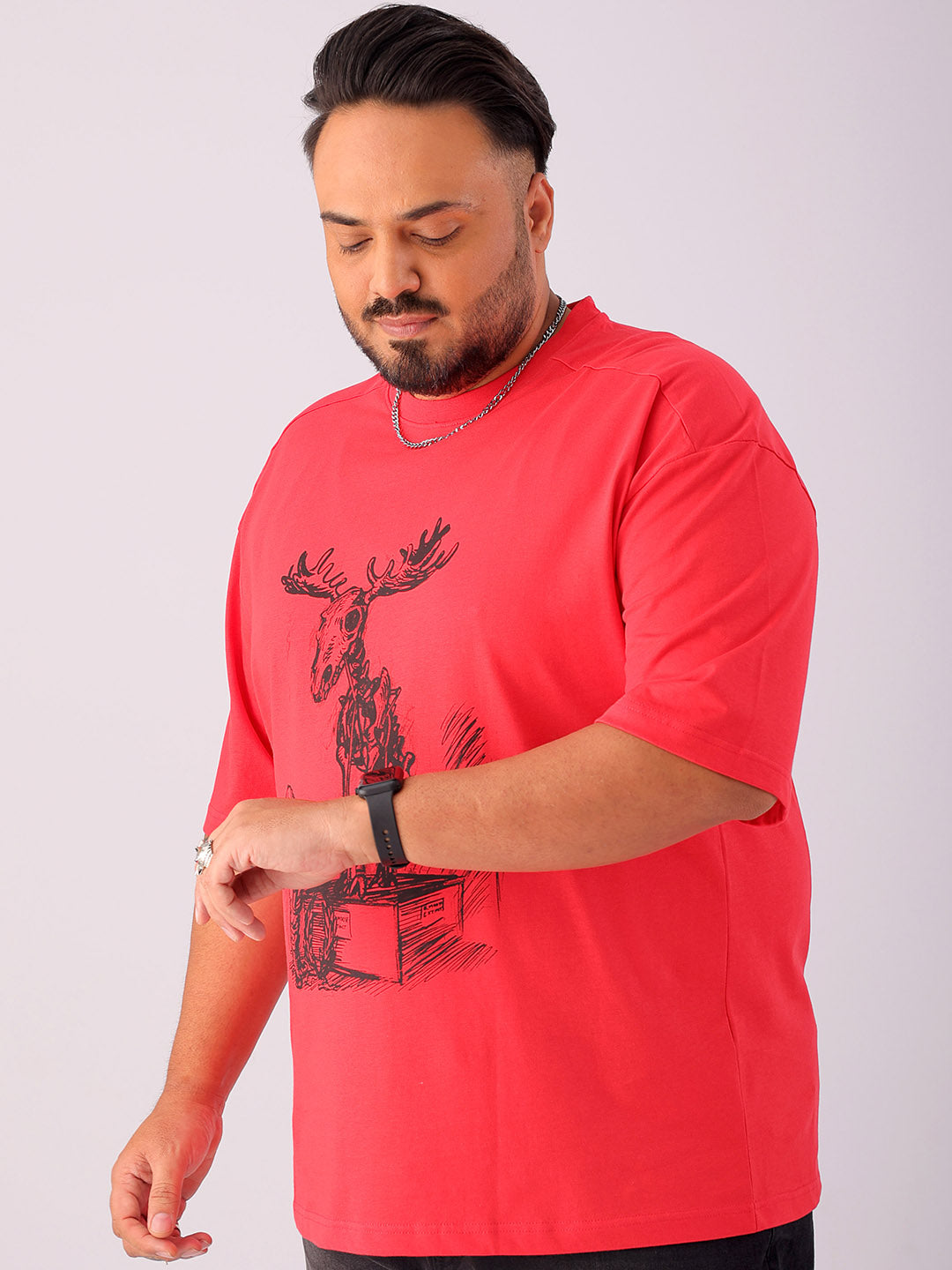 Shop Men's Printed Plus Size T-Shirt Online.