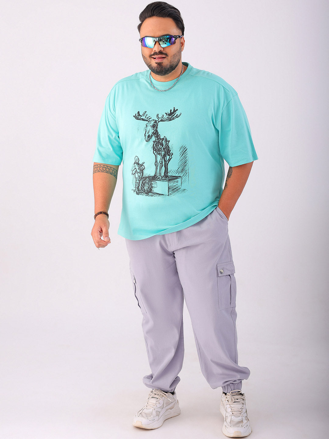 Shop Men's Printed Plus Size T-Shirt Online.