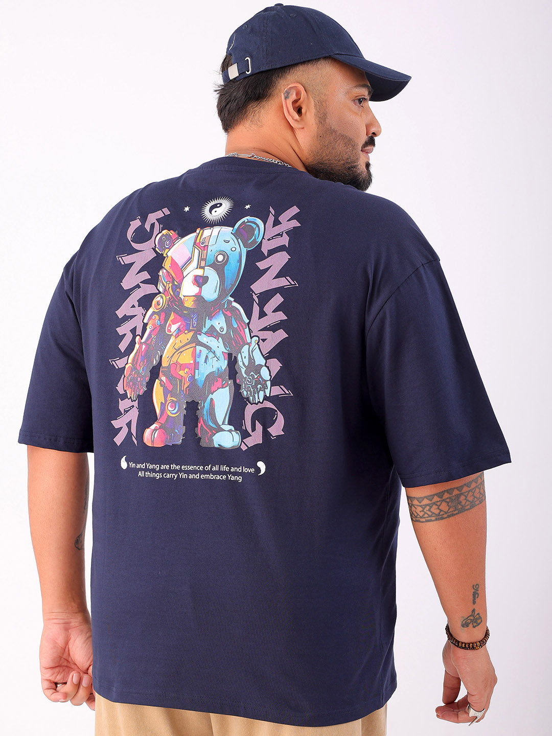 Shop Men's Back Printed Plus Size T-Shirt Online.