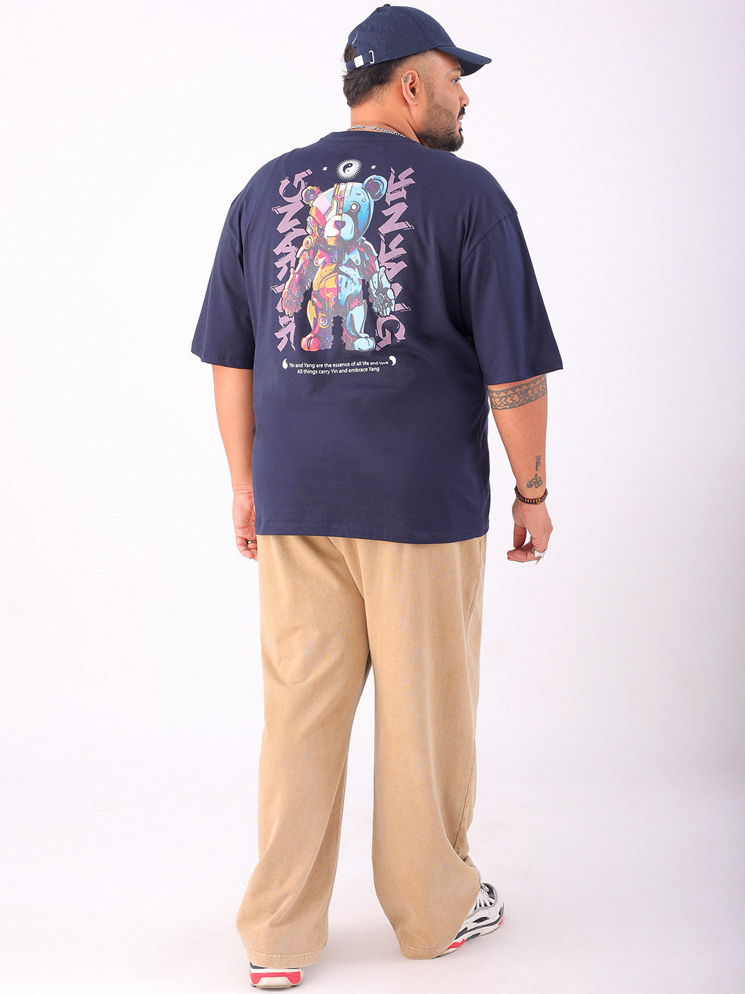 Shop Men's Back Printed Plus Size T-Shirt Online.