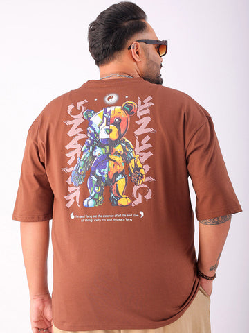 Shop Men's Back Printed Plus Size T-Shirt Online.