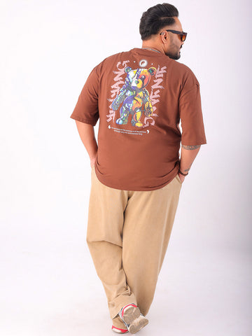 Shop Men's Back Printed Plus Size T-Shirt Online.