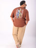 Shop Men's Back Printed Plus Size T-Shirt Online.