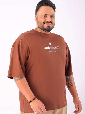 Shop Men's Back Printed Plus Size T-Shirt Online.