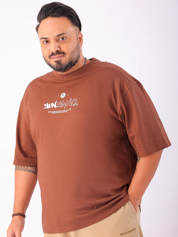 Shop Men's Back Printed Plus Size T-Shirt Online.