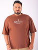 Shop Men's Back Printed Plus Size T-Shirt Online.