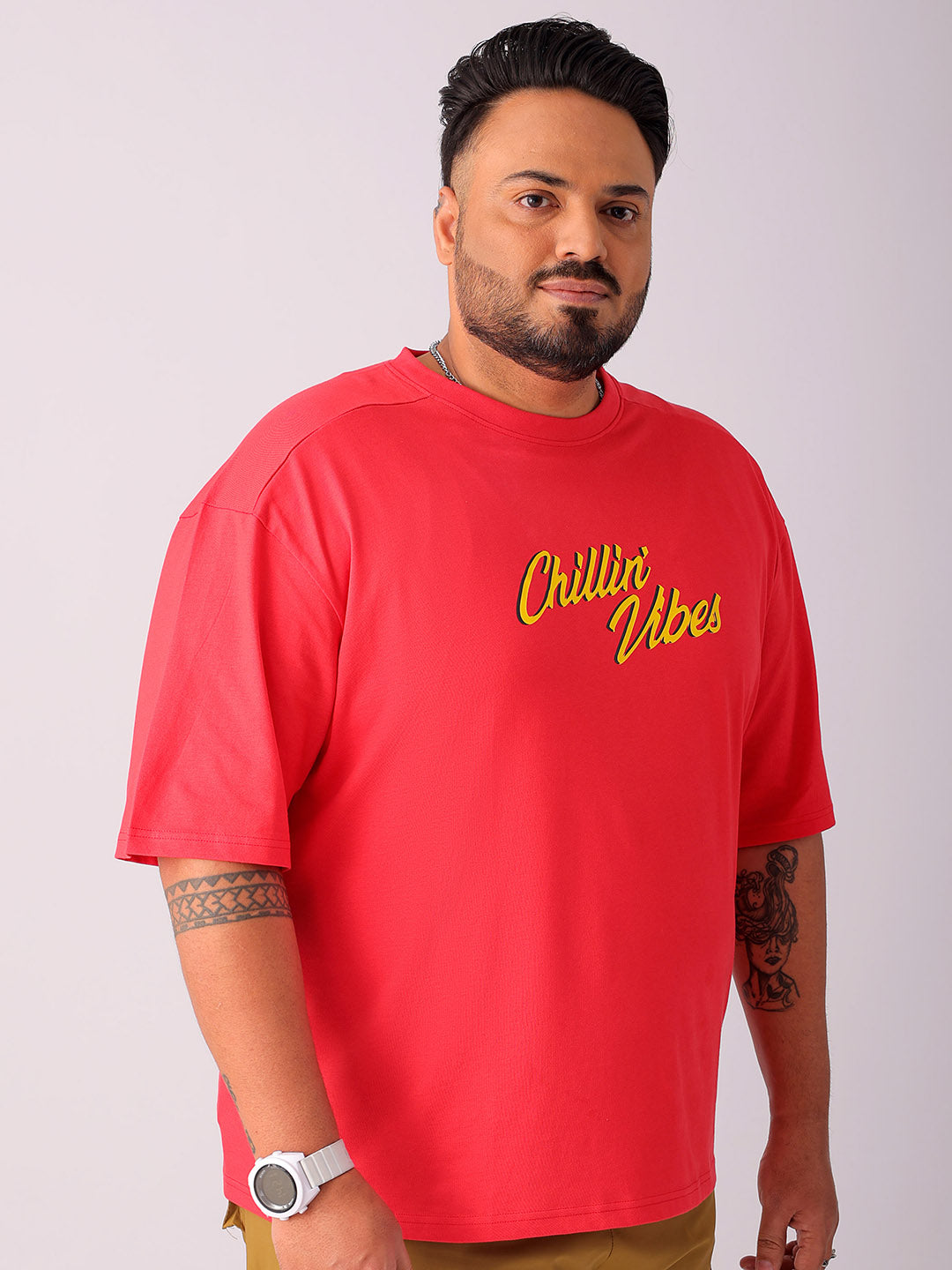 Shop Men's Back Printed Plus Size T-Shirt Online.