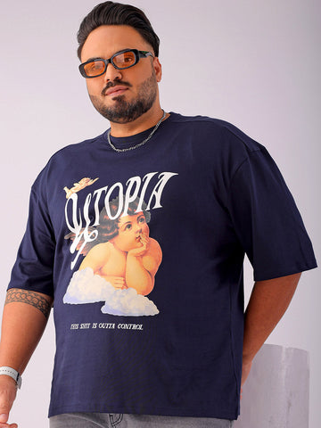 Shop Men's Printed Plus Size T-Shirt Online.