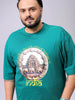 Men's Plus Size Comfort Fit Placement Print Crew Neck T-shirt