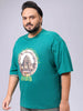 Men's Plus Size Comfort Fit Placement Print Crew Neck T-shirt