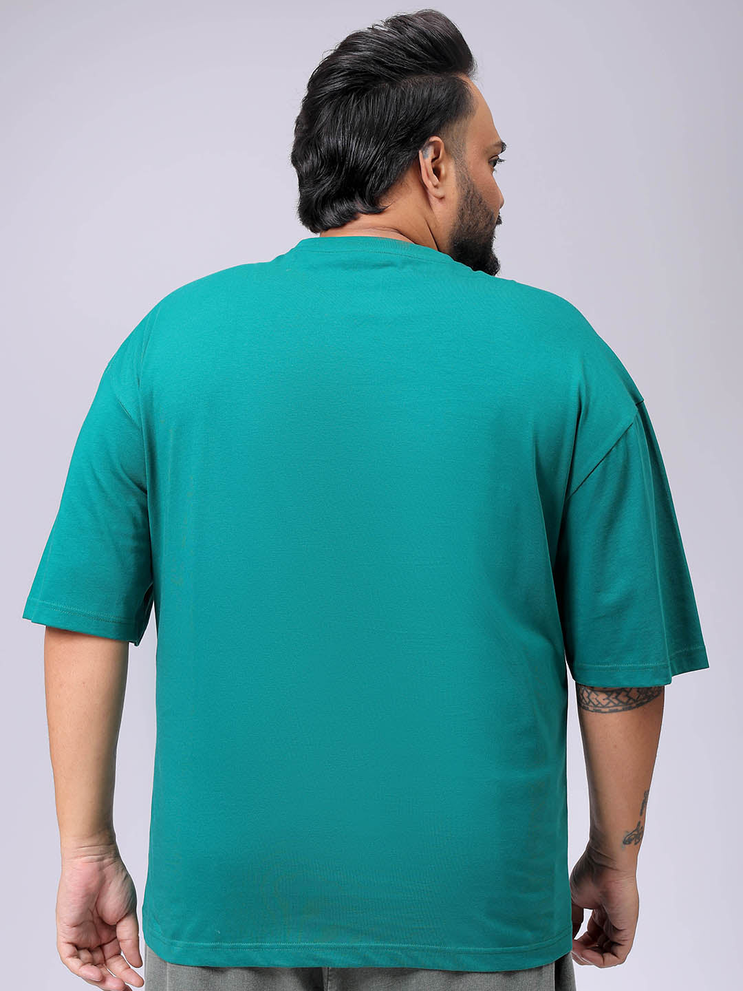 Men's Plus Size Comfort Fit Placement Print Crew Neck T-shirt