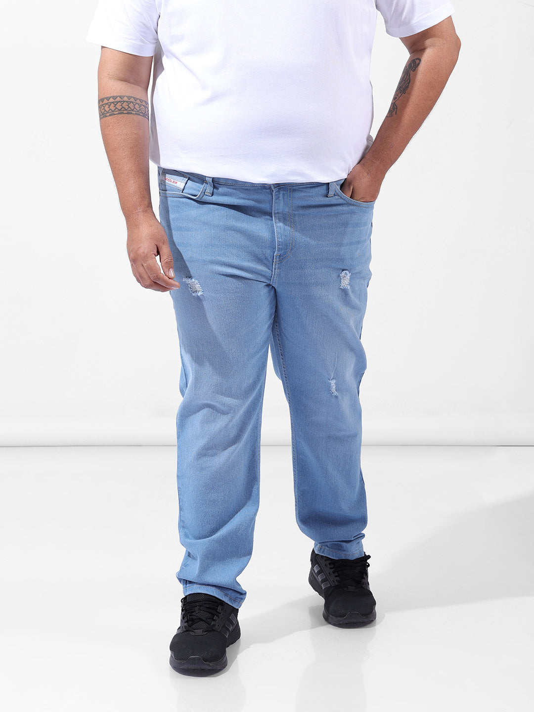 Men's Blue Slim Fit Casual Jeans