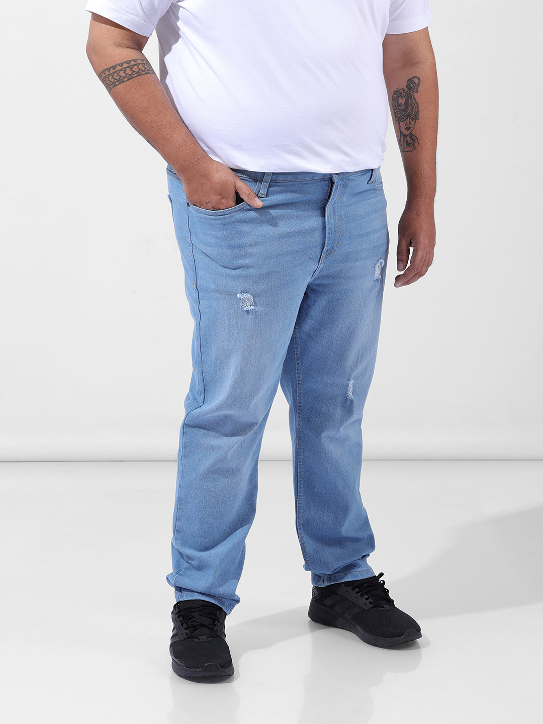 Men's Blue Slim Fit Casual Jeans