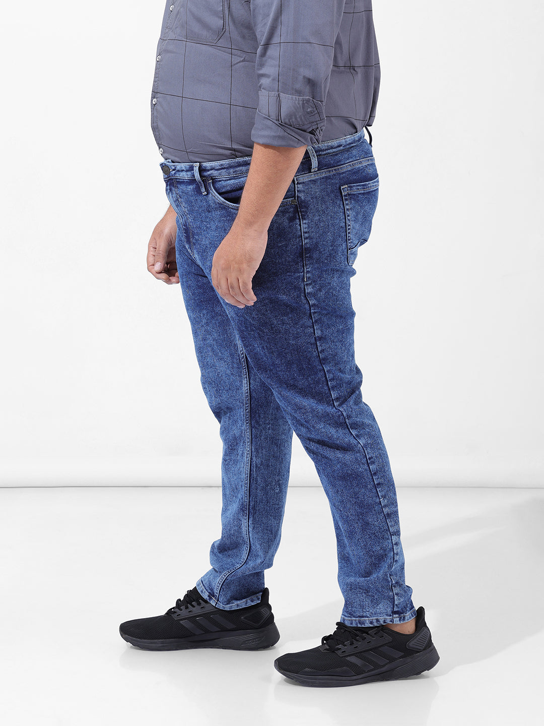 Men's Blue Slim Fit Casual Jeans