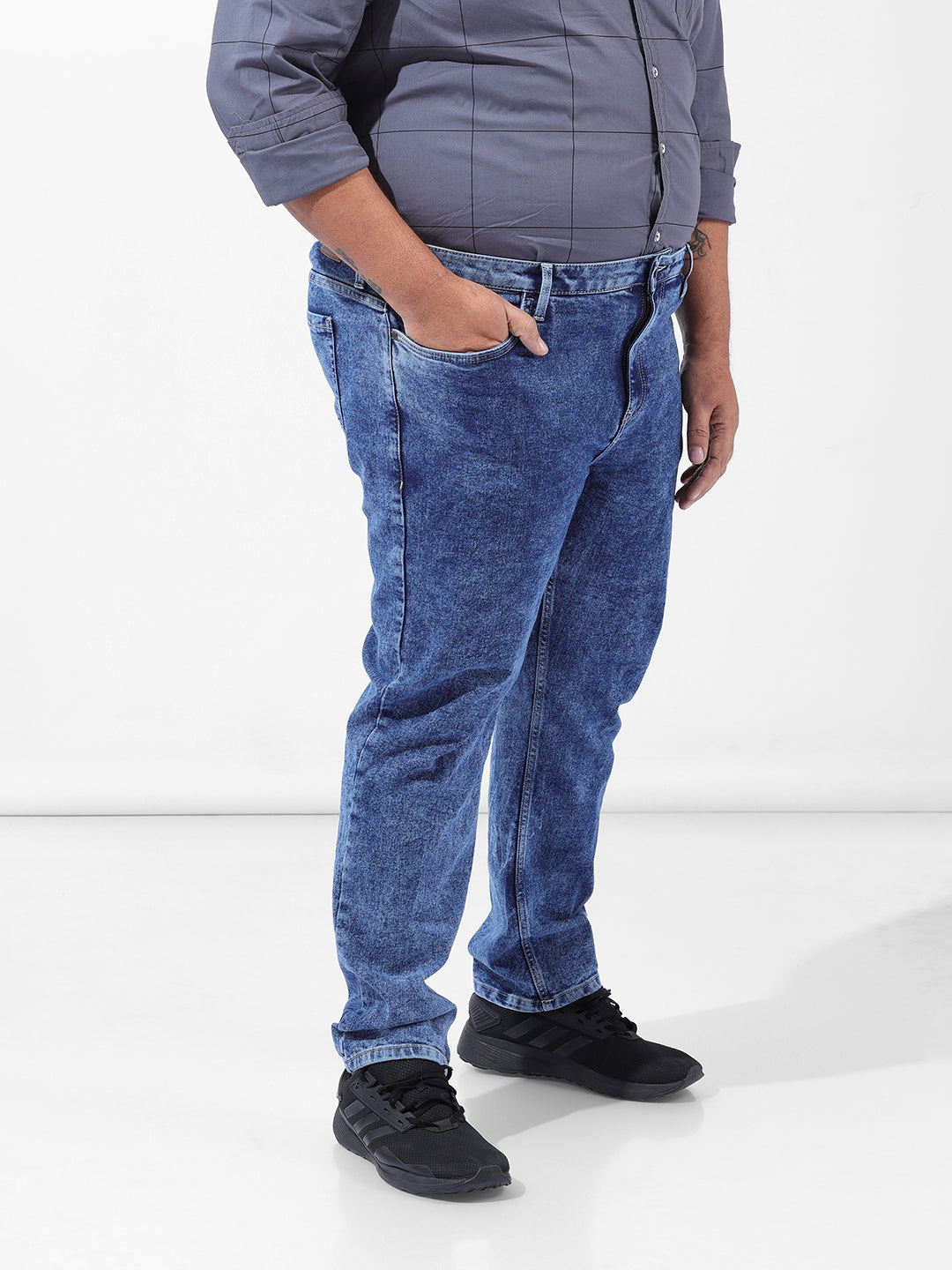 Men's Blue Slim Fit Casual Jeans