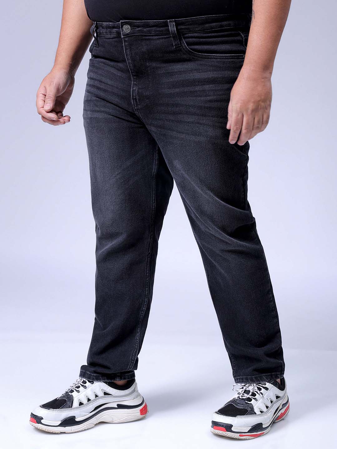 Men's Black Slim Fit Casual Jeans