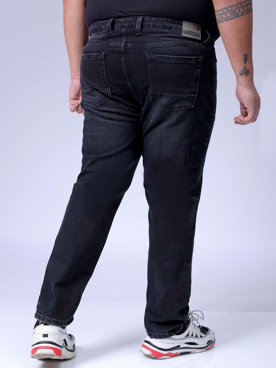 Men's Black Slim Fit Casual Jeans